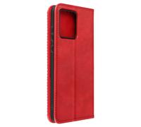 Custodia per Moto G84 portafoglio design crociera supporto rossa