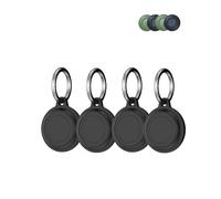 Custodia per Motorola Smart Tag, antiurto, compatibile con il segnale e facile da rimuovere, design durevole, ecologico e anti-smarrimento, confezione da 4, colore nero