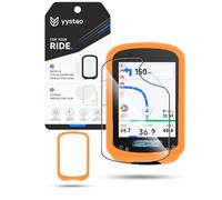 Custodia per navigatore GPS Magene C506/Magene C506SE, custodia in silicone yystao con 1 pellicola morbida in PET, antiurto, impermeabile, antipolvere, arancione