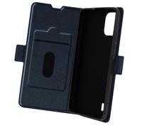 Custodia per Nokia C12 portacarte supporto video sottile Wallet Slim blu