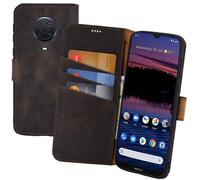 Custodia per Nokia G20 Pocket-Book Vero IN Pelle Protettiva Anticato Braun