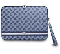 Custodia per laptop DKNY da 14" con motivo a quadri blu