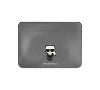 Custodia per notebook Karl Lagerfeld Saffiano Sleeve, argento - 13/14 pollici