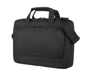 CUSTODIA PER NOTEBOOK TUCANO Star 13/14 - Valigetta 14 ", tessuto, zip, tracolla, Per Computer e laptop da 14 ", Dimensioni: A 25,5 cm, P 7 cm, L 36 cm, Nero