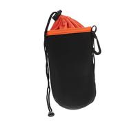 Custodia per obiettivo a forma di cuore borsa regalo per obiettivo borsa per fotocamera digitale in neoprene da campeggio porta uova teleobiettivo, Nero, 9 * 9 * 16cm, Organizer per borse