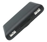 Custodia per oboe nera, in pelle rigida, con custodia, custodia portatile, design a doppia serratura, fodera spessa, comoda maniglia, 36,5 x 20 x 8 cm