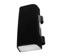 Custodia per Occhiali da Auto Clip per Visiera, ABS Nero | Interno in Pelle Scamosciata, Apertura a Pulsante, Scomparto Chiuso per Carte e Documenti