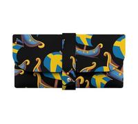 Custodia per occhiali da sole con nave vichinga svedese, bandiera della Svezia, custodia per occhiali da sole e occhiali da sole, per uomini e donne