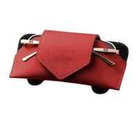 Custodia per occhiali da sole con visore, custodia per occhiali da sole, in pelle PU, accessori per auto per interni auto, clip per biglietti si applicano a tutti i modelli di auto