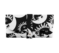 Custodia per occhiali da sole e luna, nera, portatile, per uomini e donne