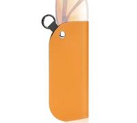 Custodia per occhiali da sole extra large con anello a gancio, organizer per occhiali da sole oversize in pelle vegana, borsa morbida compatibile con Gucci GG1419S GG1408S GG1714S GG1547S (Marrone)