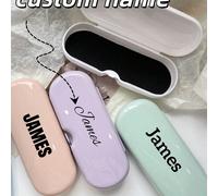 Custodia per occhiali da sole personalizzabile con nome - Custodia da viaggio portatile per occhiali e regalo da ricordo personalizzato, scatola di stoccaggio per occhiali alla moda, regalo perfetto p