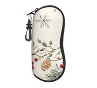 Custodia per occhiali da vista con due uccelli che si guardano l'un l'altro su un ramo custodia morbida in neoprene con cerniera resistente portatile per uomini e donne custodia per occhiali da sole