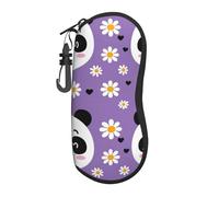 Custodia per occhiali da vista con panda gigante in neoprene, borsa morbida con cerniera, resistente, portatile, per uomini e donne