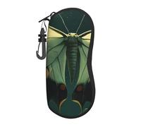 Custodia per occhiali da vista gigante con luna, in neoprene, con cerniera, resistente, portatile, per uomini e donne