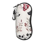 Custodia per occhiali da vista in neoprene con orsi bianchi e neri che guardano le aiuole, custodia morbida in neoprene con cerniera, resistente e portatile, per uomini e donne