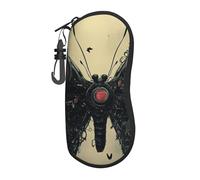 Custodia per occhiali da vista meccanica scura con farfalla in neoprene custodia morbida con cerniera durevole portablefor uomini donne occhiali da sole sacchetto