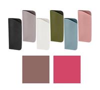 Custodia per occhiali morbida da 6 pezzi, panno per occhiali da 2 pezzi, custodia per occhiali antigraffio, custodia per occhiali da sole in pelle, custodia per occhiali portatile (6 colori)