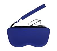 Custodia Per Occhiali Morbidi: Lampada In Silicone, Custodia Multifunzionale Con Cerniera E Cavo Per Uso Quotidiano | Travel Beach Holiday Fish Ski Pool Gasses, Blu scuro, Consulte la descripción