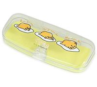 Custodia per occhiali Sanrio Gudetama con nasello in plastica trasparente x g...