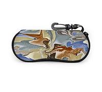 Custodia per occhiali, sfondo astratto snodato Modello in marmo liquido Occhiali da sole Custodia morbida Custodia per occhiali con cerniera in neoprene ultraleggero con moschettone, Custodie per occh