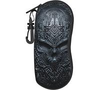 Custodia per occhiali Skull Alien Future Technology Custodia morbida per occhiali portatile con clip da cintura Borsa da viaggio per occhiali da sole con cerniera