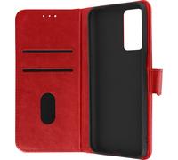 Custodia per Oppo A16, A16s e A54s con Portacarte e Funzione Supporto Rossa