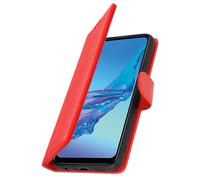 Custodia per Oppo A53 copertina portacarte funzione supporto rossa