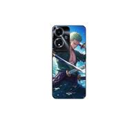 Custodia per Oppo A59 5G One Piece Roronoa Zoro spada manga anime