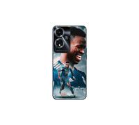 Custodia per Oppo A59 5G Vinicius JR Real Madrid Wallpaper Blu