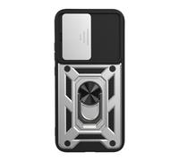 Custodia per Oppo A6 Pro con Anello Supporto e Copertura Fotocamera Scorrevole