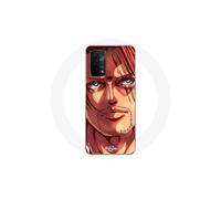 Custodia per Oppo A74 5G - MANIACASE - Shanks One Piece - Morbida - Bianca - Anime
