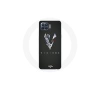 Custodia per Oppo A93 Vikings Serie Stagione 6 logo V Spada Grigia Fondo Nero