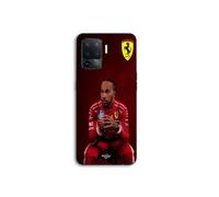 Custodia per Oppo A94 Hamilton Scuderia Ferrari sfondo ufficiale Maniacase