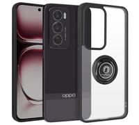 Custodia per Oppo Reno 12 Pro con anello magnetico rotante finitura satinata