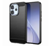 Custodia per Oppo Reno 15 Pro in Silicone Effetto Carbonio Texture Spazzolata