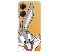 Custodia per OPPO Reno 8T ufficiale di Warner Bros Bugs Bunny Silhouette trasparente per proteggere il tuo cellulare Cover OPPO in silicone flessibile con licenza ufficiale Looney Tunes