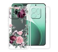 Custodia per Oppo Reno14 FS 5G (6.67"), 2 Pezzi Ultra Sottile Morbida Silicone TPU Anti-Graffio Case, per Oppo Reno14 FS 5G Cover Protezione Anti-Caduta - Trasparente + YQ12