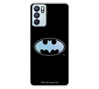 Custodia per OPPO Reno6 Ufficiale DC Comics,Batman Logo trasparente per proteggere il tuo cellulare Cover OPPO in silicone flessibile con licenza ufficiale DC Comics