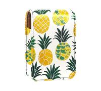 Custodia per organizer per rossetto da viaggio,borsa per trucco portatile con specchio,ananas alla frutta