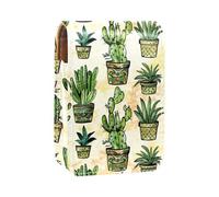 Custodia per organizer per rossetto da viaggio,borsa per trucco portatile con specchio,doodle colorato fiori cactus