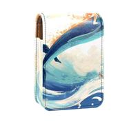 Custodia per organizer per rossetto da viaggio,borsa per trucco portatile con specchio,elfo ragazza sogno blu