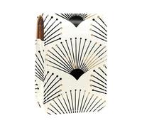 Custodia per organizer per rossetto da viaggio,borsa per trucco portatile con specchio,fan dell'art déco