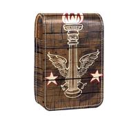 Custodia per organizer per rossetto da viaggio,borsa per trucco portatile con specchio,manifesto degli stati uniti d'america