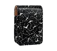 Custodia per organizer per rossetto da viaggio,borsa per trucco portatile con specchio,Mappa del cielo della costellazione