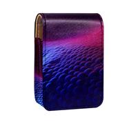 Custodia per organizer per rossetto da viaggio,borsa per trucco portatile con specchio,Modello astratto di arte dell'onda viola