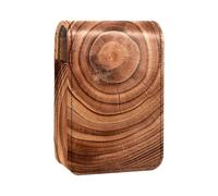 Custodia per organizer per rossetto da viaggio,borsa per trucco portatile con specchio,Modello di anelli annuali della pianta