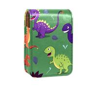 Custodia per organizer per rossetto da viaggio,borsa per trucco portatile con specchio,mostro dei cartoni animati di dinosauro