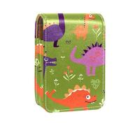 Custodia per organizer per rossetto da viaggio,borsa per trucco portatile con specchio,mostro dei cartoni animati di dinosauro