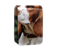 Custodia per organizer per rossetto da viaggio,borsa per trucco portatile con specchio,Simpatico cane cavalier king charles spaniel